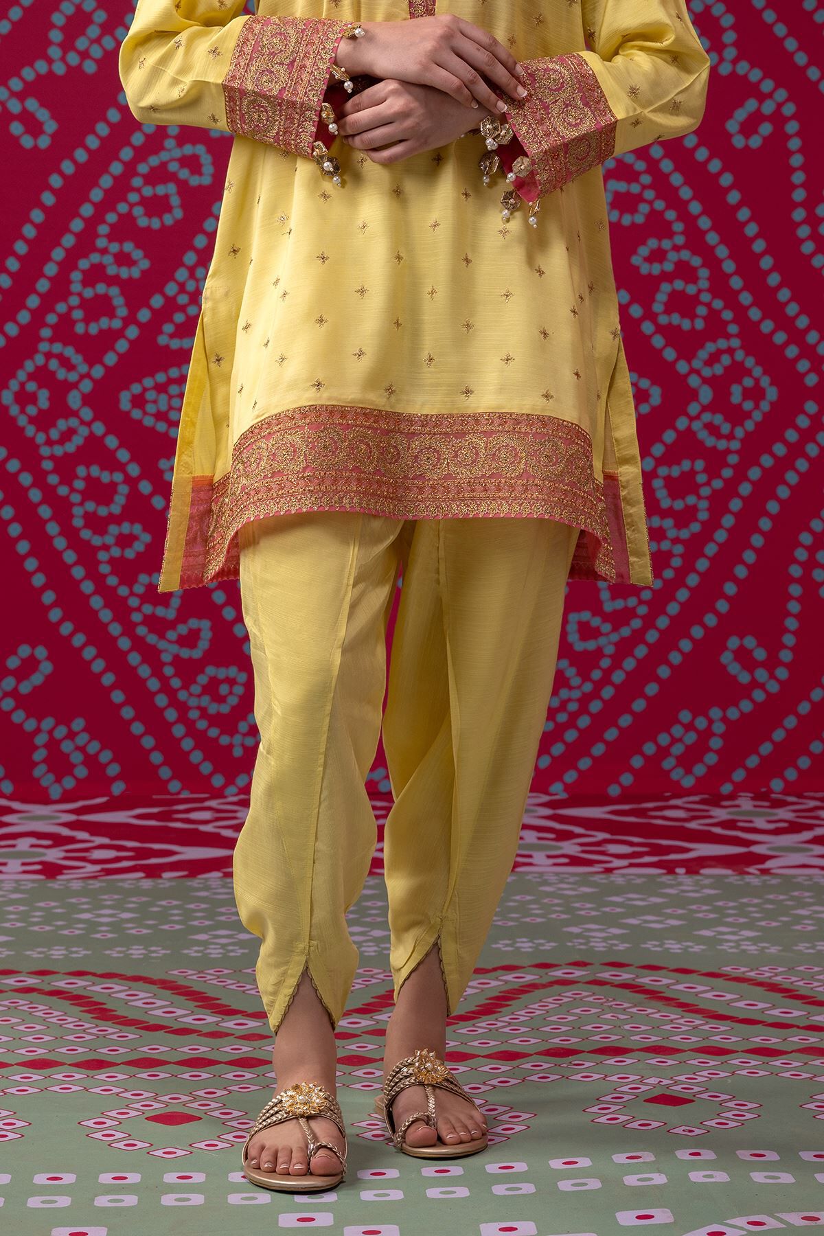 Pakistani tulip shalwar on sale