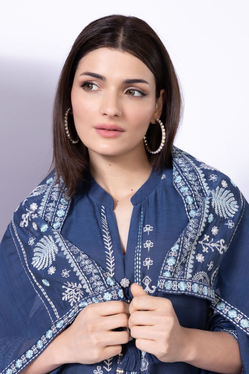 Embroidered | Paper Silk | Dupatta | GBP 25.00