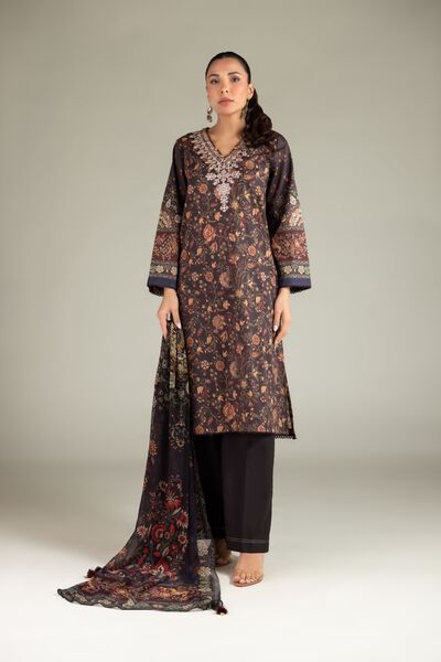 Embroidered | Cotton Dobby | Fabrics 3 Piece | GBP 28.00