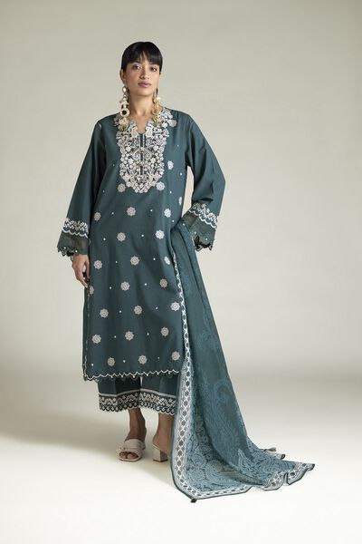 Embroidered | Cambric | Fabrics 3 Piece | GBP 40.00