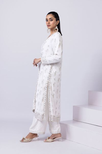 Embroidered | Viscose Oak Silk | Pants | GBP 20.00