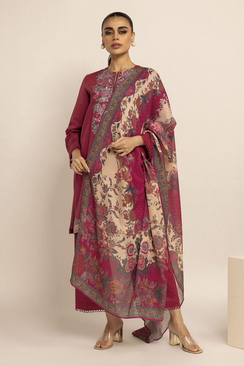 Embroidered | Crosshatch | Fabrics 3 Piece | null