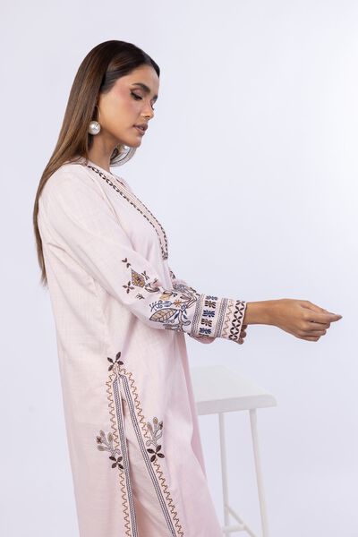 Embroidered | Crosshatch Poplin | Kurta | GBP 20.00