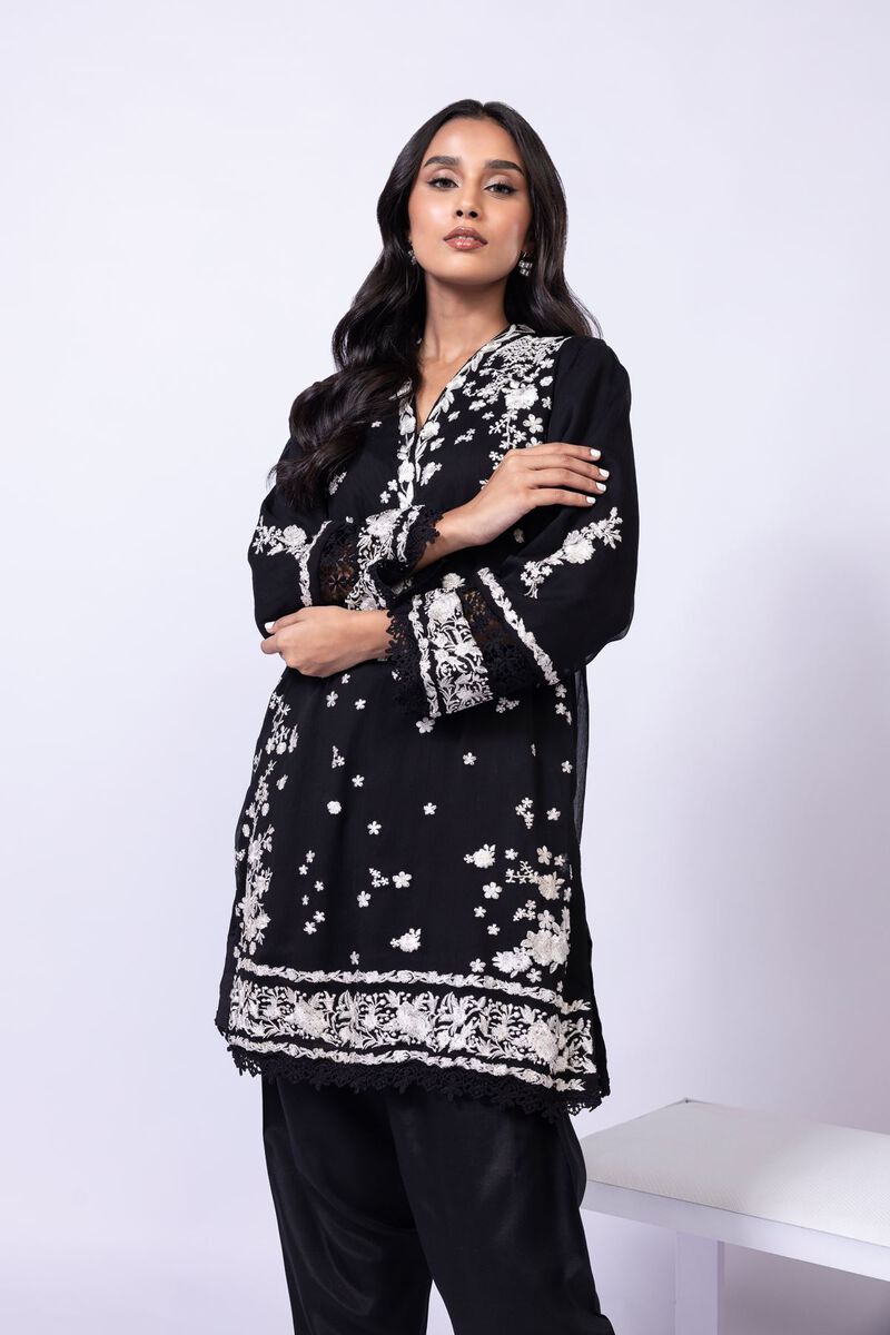 Embroidered | Polyester Crinkle Chiffon | Kurta | GBP 19.50