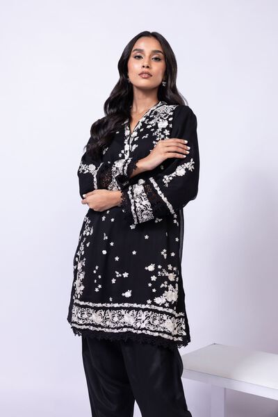 Embroidered | Polyester Crinkle Chiffon | Kurta | GBP 19.50