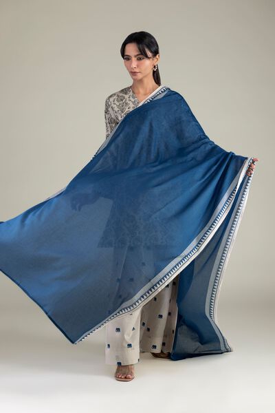 Lawn | Blue Lawn Dupatta | GBP 25.00