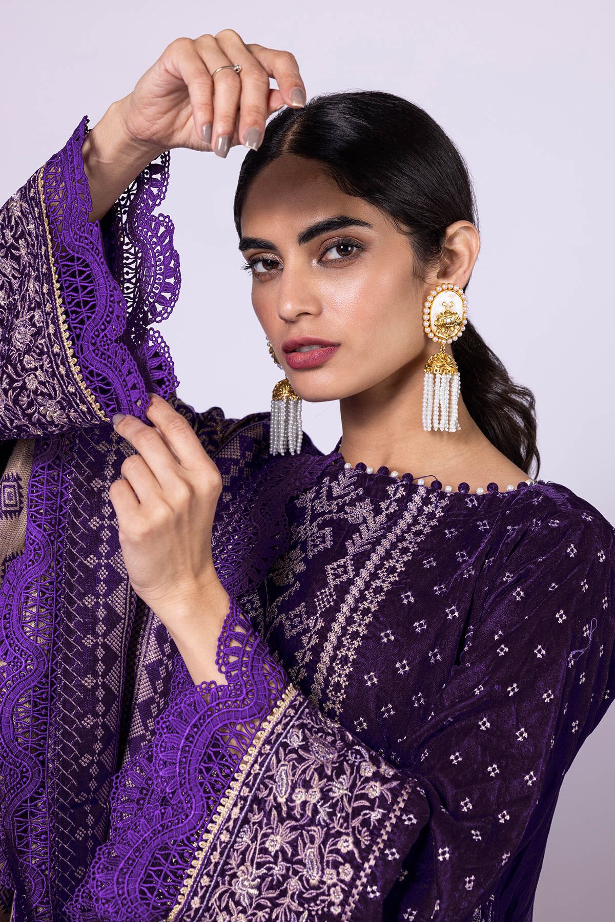 Khaadi velvet suit sale