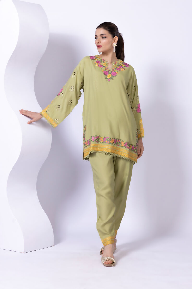 Embroidered | Viscose Oak Silk | Kurta | GBP 50.00