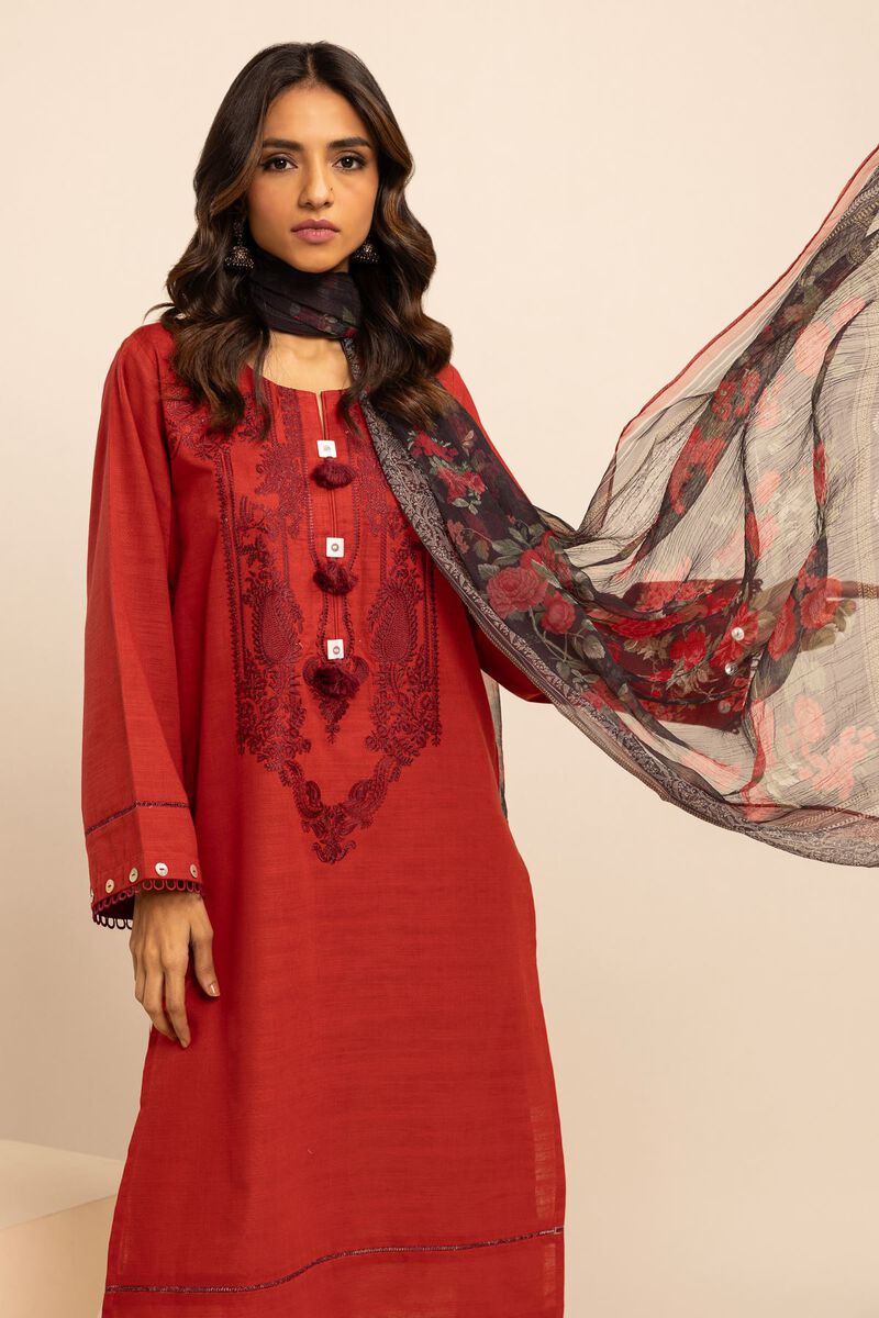 Crosshatch | Embroidered | Fabrics 2 Piece | Top Dupatta | null