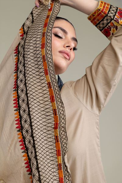 Embroidered | Polyester Silk | Silk Dupatta | GBP 25.00