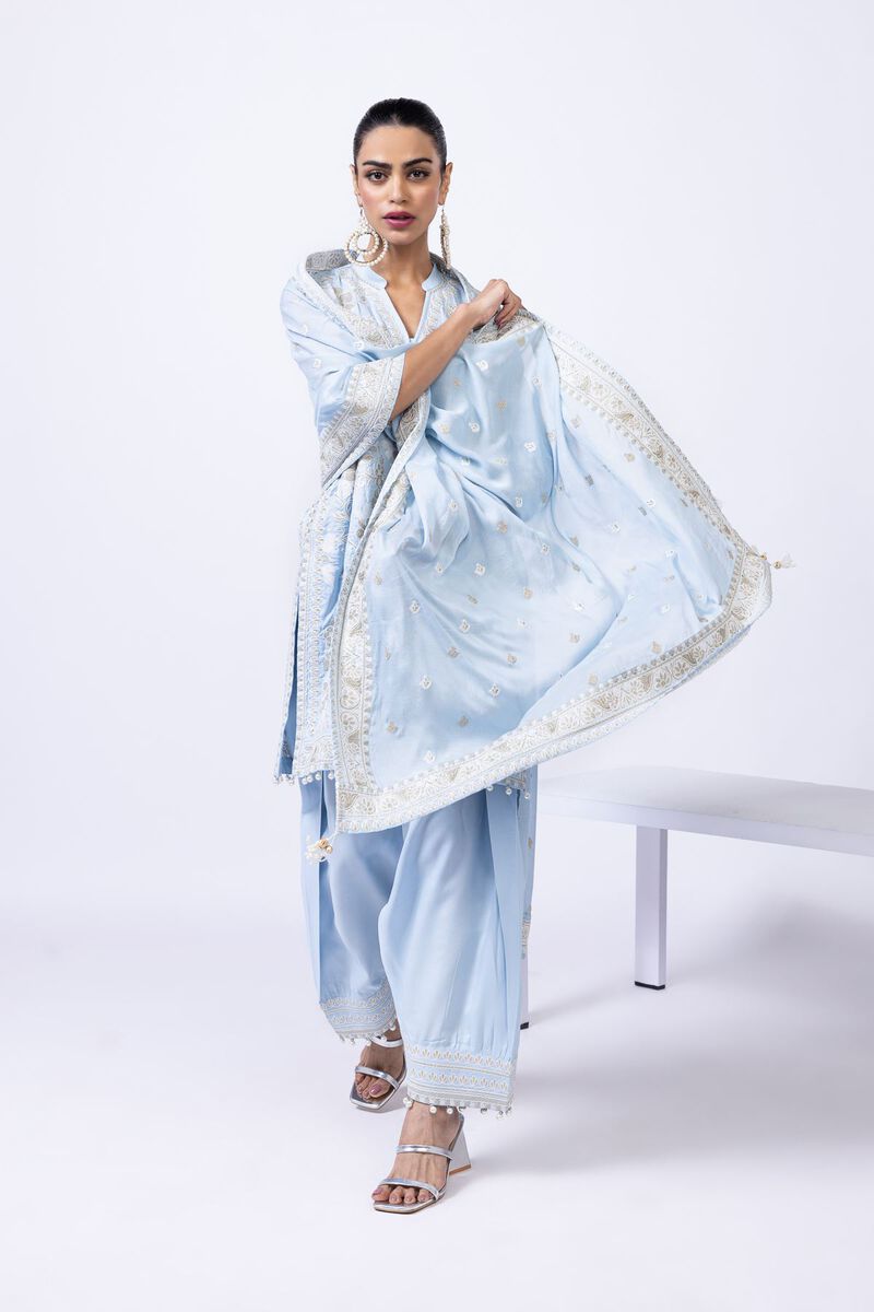 Embroidered | Light Thai Silk | Dupatta | GBP 20.00