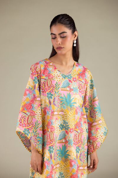 Printed | Cambric | V-Neck Kurta | GBP 20.00