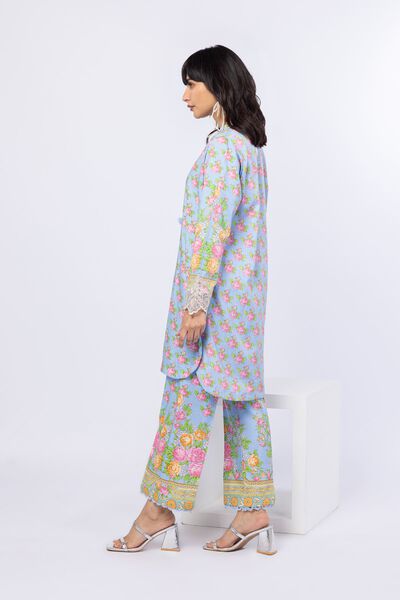 Printed | Crosshatch Raw Silk | Pants | GBP 20.00