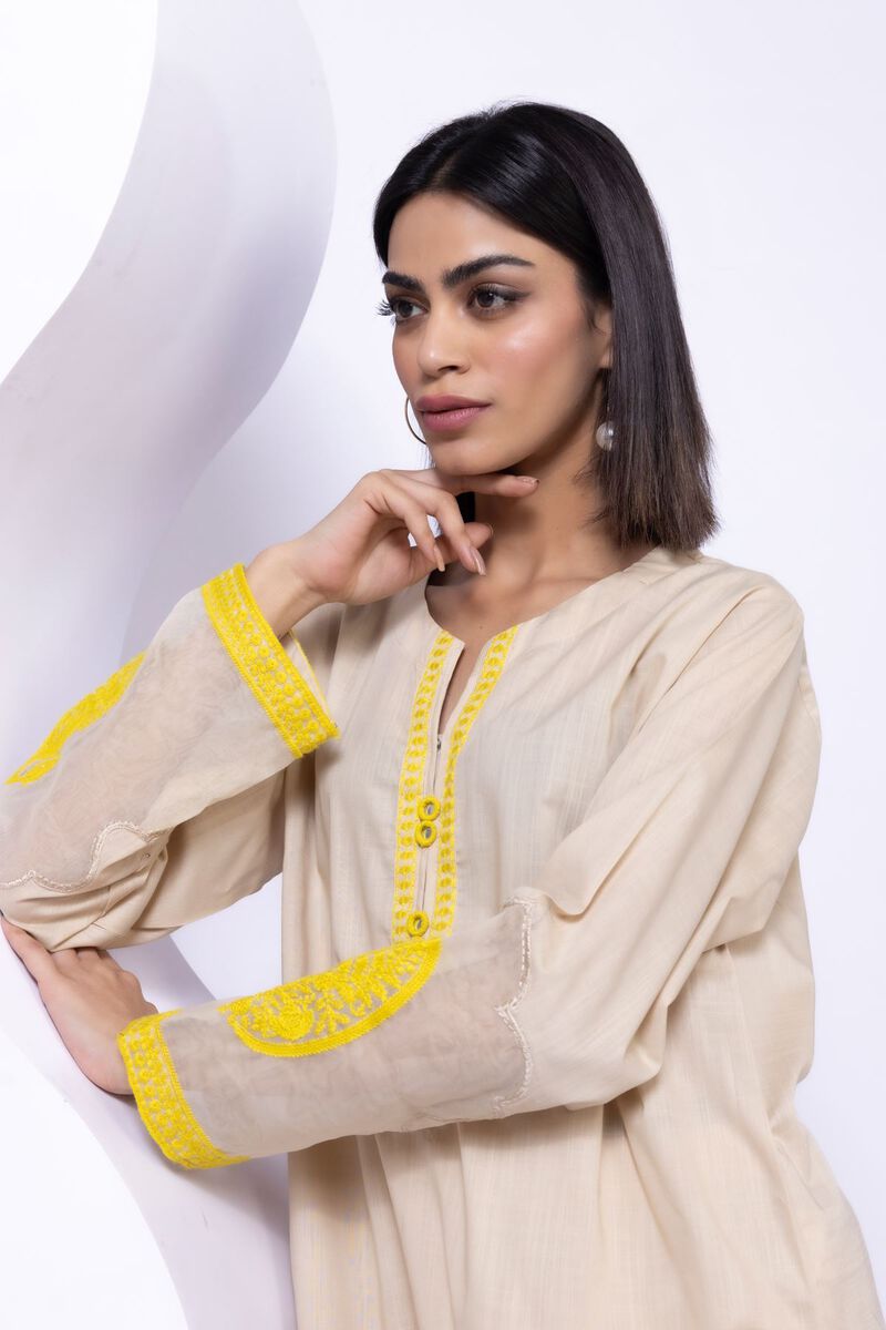 Embroidered | Crosshatch Poplin | Kurta | GBP 15.00