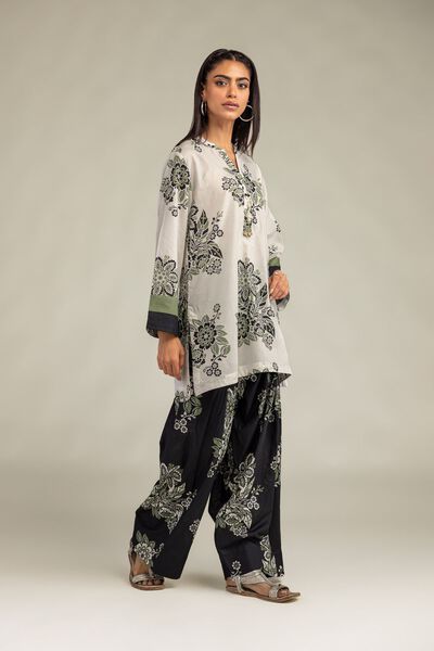 Printed | Cambric | Floral Black Shalwar | GBP 25.00
