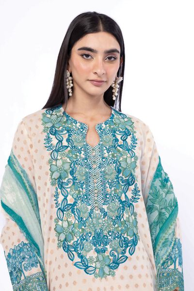 Embroidered | Jacquard | Fabrics 3 Piece | GBP 50.00