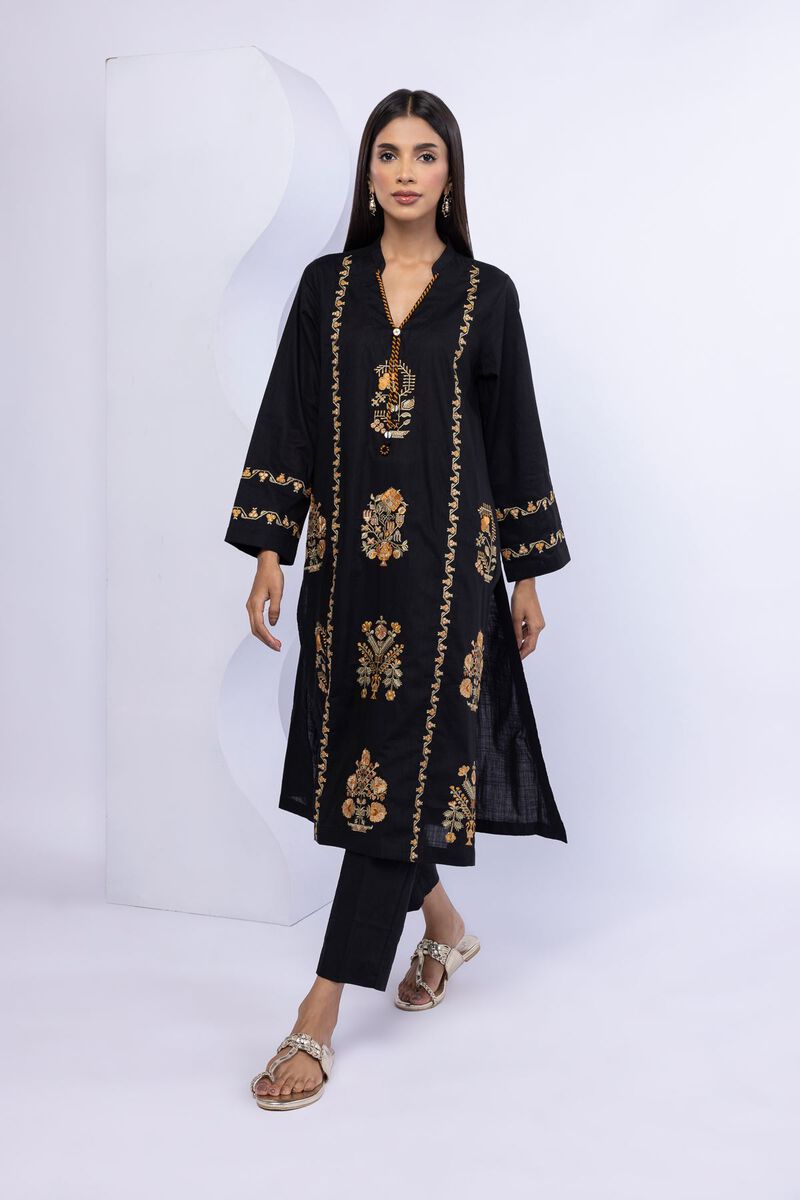Embroidered | Crosshatch Poplin | Kurta | GBP 17.50
