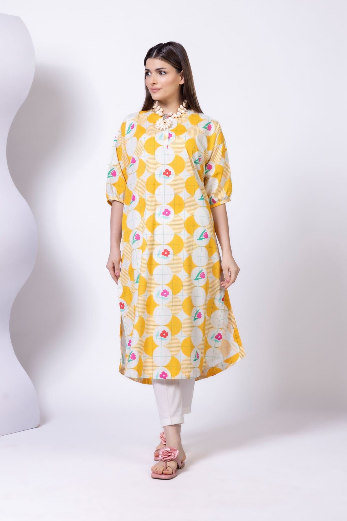 Buy Kurta | 6.00 GBP | 25-04E46-08TB-VG_MULTI | Khaadi United Kingdom