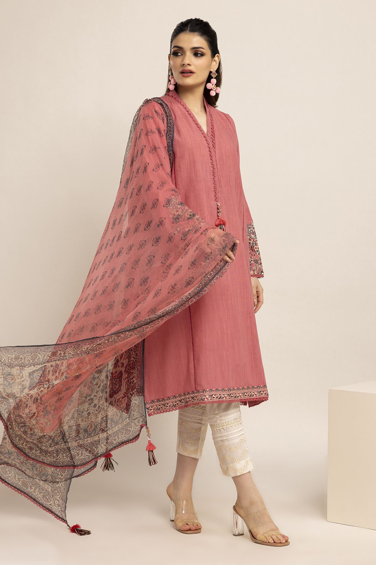 Crosshatch | Embroidered | Fabrics 2 Piece | Top Dupatta | null