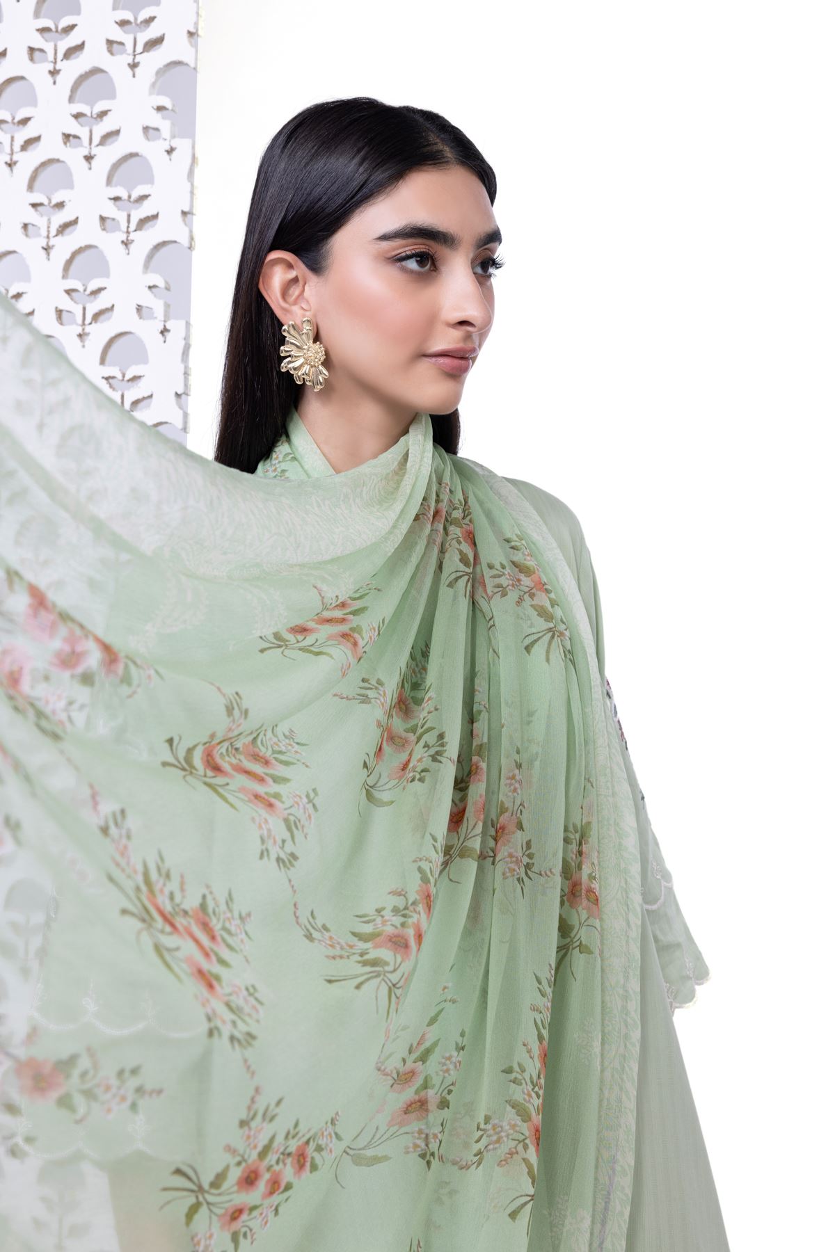 Buy Dupatta 25.00 GBP EES245107AVG_LGREEN Khaadi United Kingdom