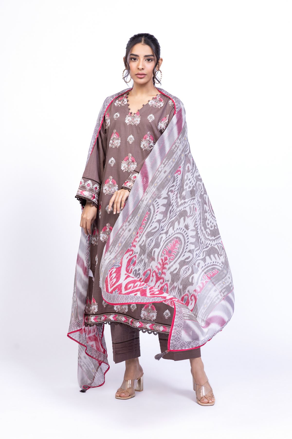 Buy Pants | 3.60 GBP | CH240817BB-VG_MULTI | Khaadi United Kingdom