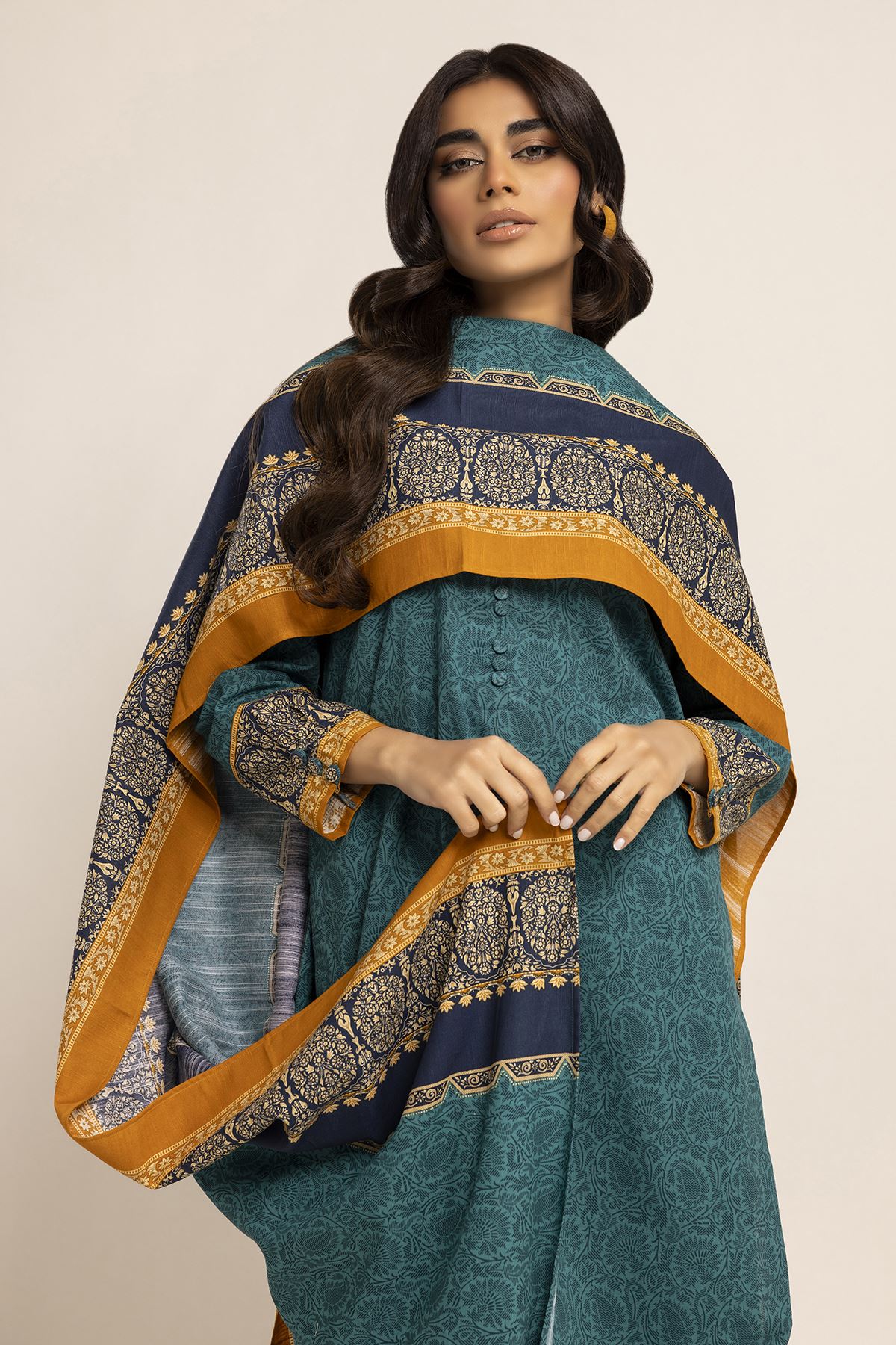 Buy Fabrics 3 Piece | 7.20 GBP | 1001785346 | Khaadi United Kingdom