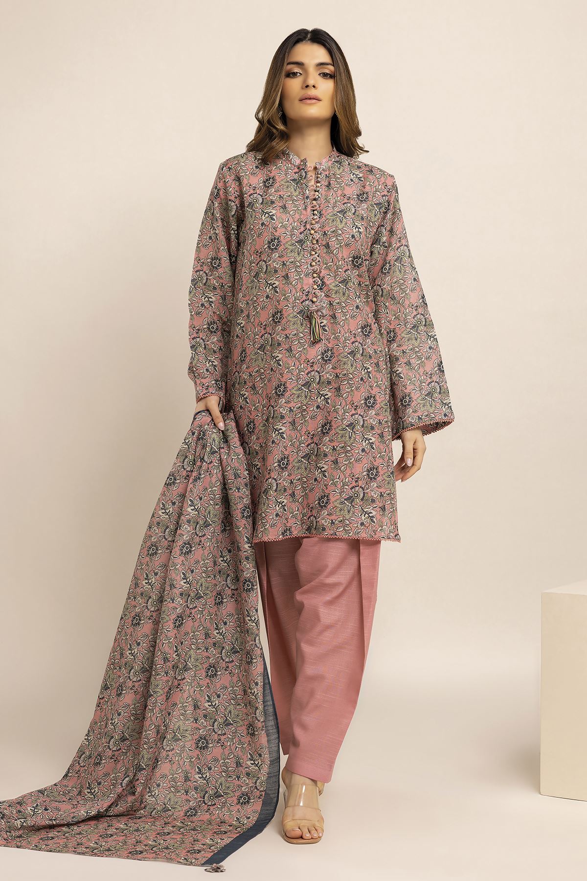 Printed | Light Khaddar | Fabrics 3 Piece | null
