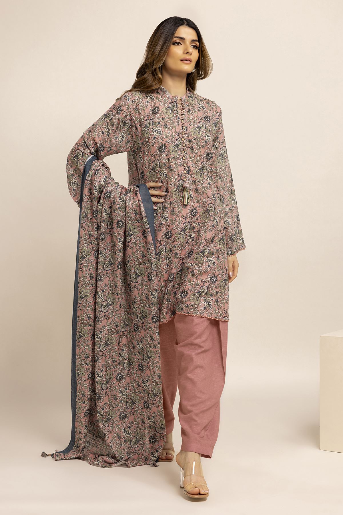 Printed | Light Khaddar | Fabrics 3 Piece | null