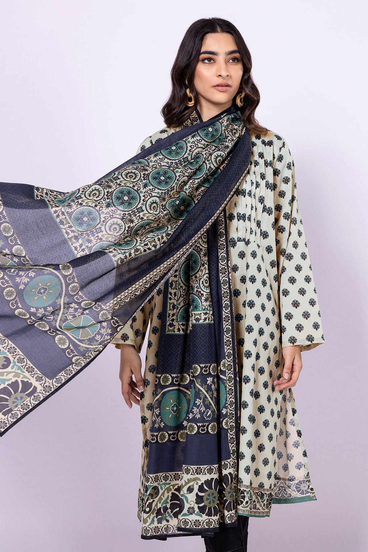 Buy Fabrics 2 Piece | 0.0 N/A | LLA230520-VG_BLUE | Khaadi