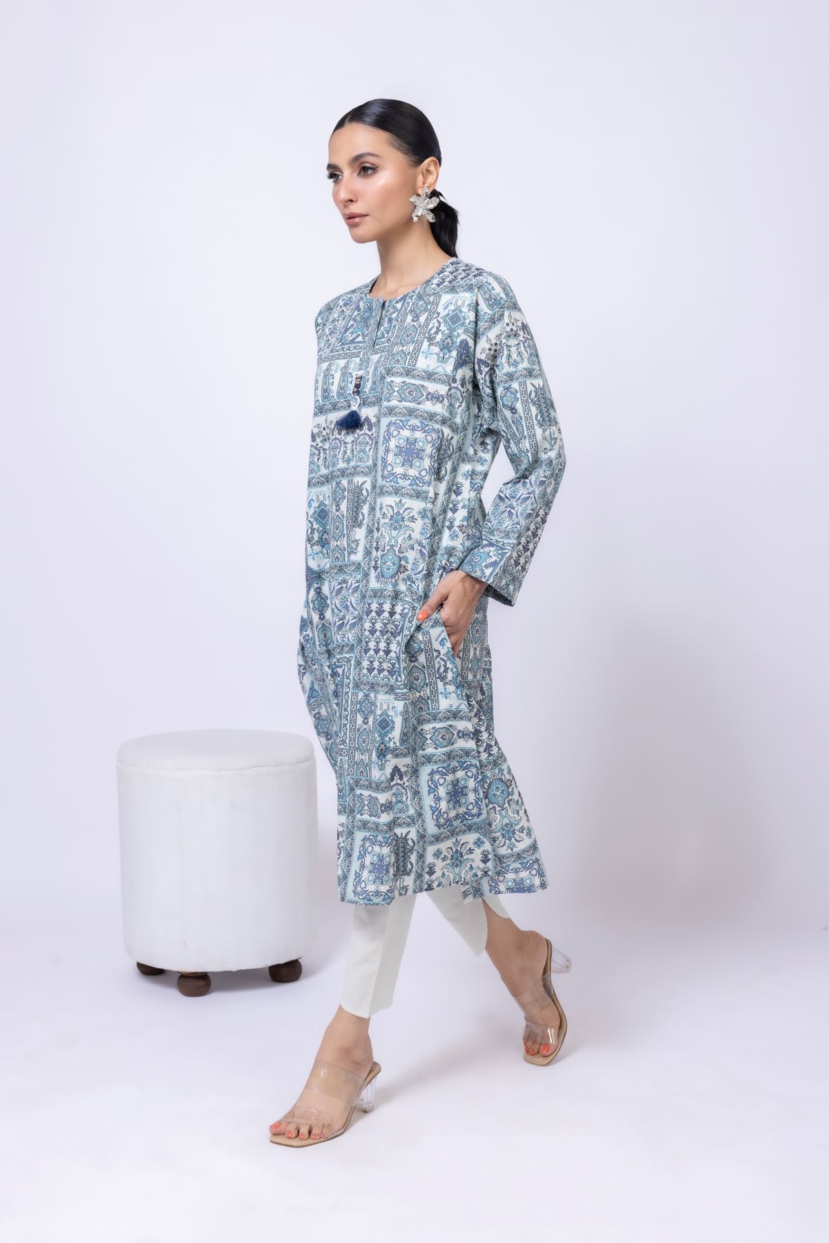 Buy Shalwar | 3.60 GBP | OTD4-EX23-07BA-VG_MULTI | Khaadi United