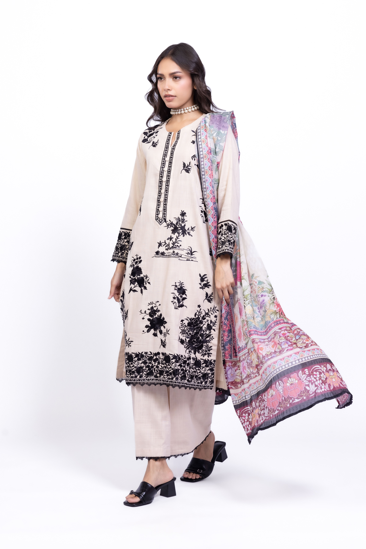 Buy Pants | 5.10 GBP | CH240809BB-VG_MULTI | Khaadi United Kingdom